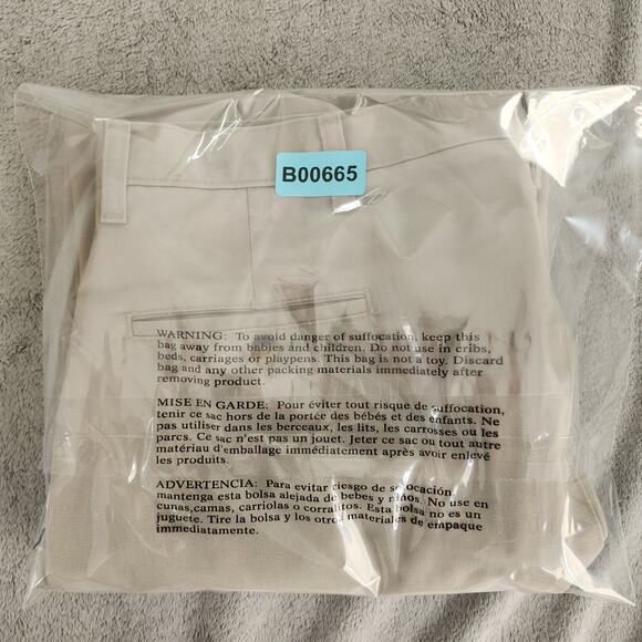 Timbercreek by Wrangler Pants Mens 40 X 32 Tan Flat Front Chino Cotton Office - Picture 10 of 10